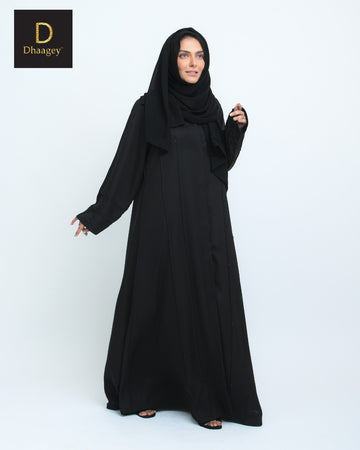 Artisan Noir Abaya - Dhaagey