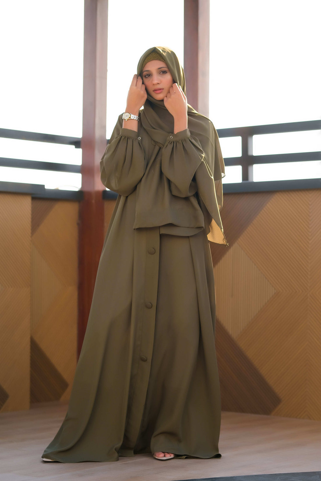 Forest Finesse Abaya - Dhaagey