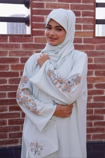 Sage Whisper Abaya - Dhaagey