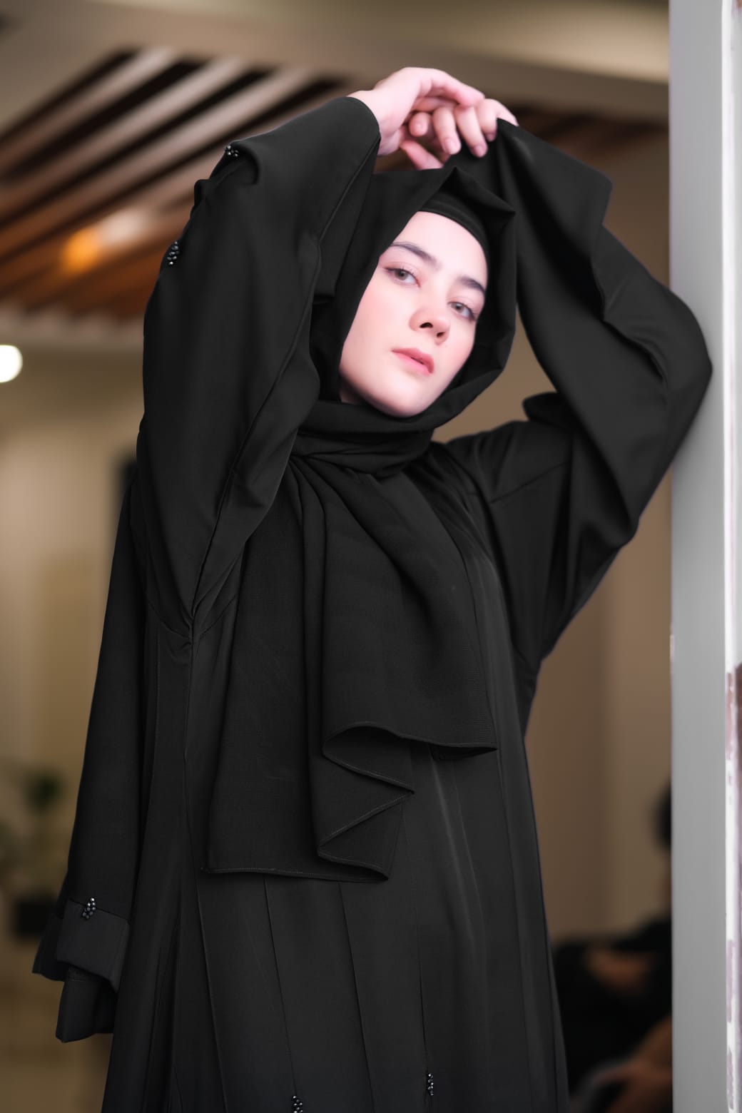 Twilight Black Sapphire Abaya - Dhaagey