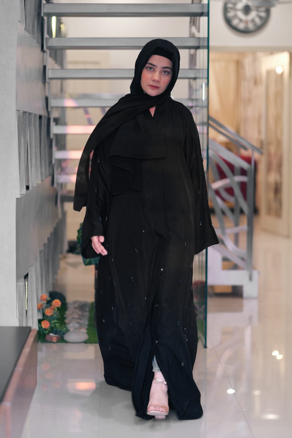 Twilight Black Sapphire Abaya - Dhaagey