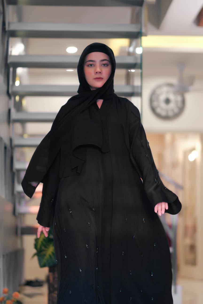 Twilight Black Sapphire Abaya - Dhaagey