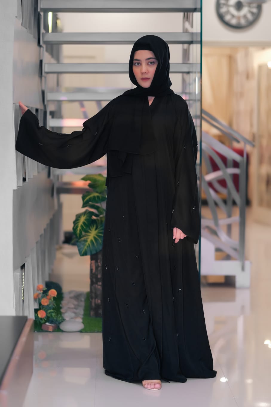 Twilight Black Sapphire Abaya - Dhaagey