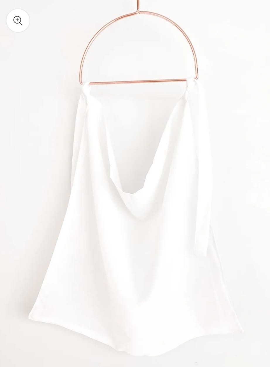 White Tie-up Niqab - Dhaagey