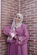 Dusky Petal Abaya - Dhaagey 