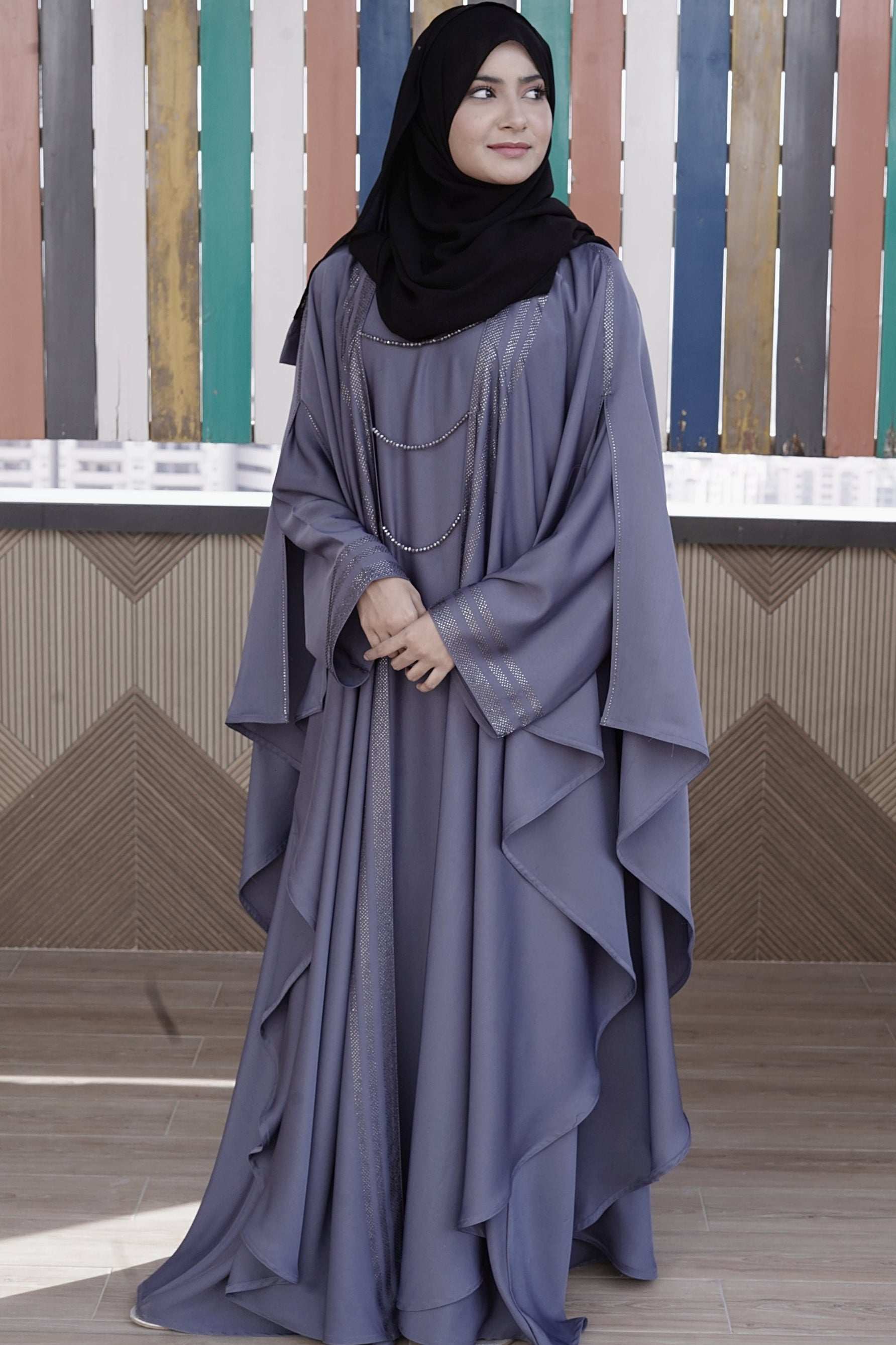 Whispering Butterfly Abaya - Dhaagey 