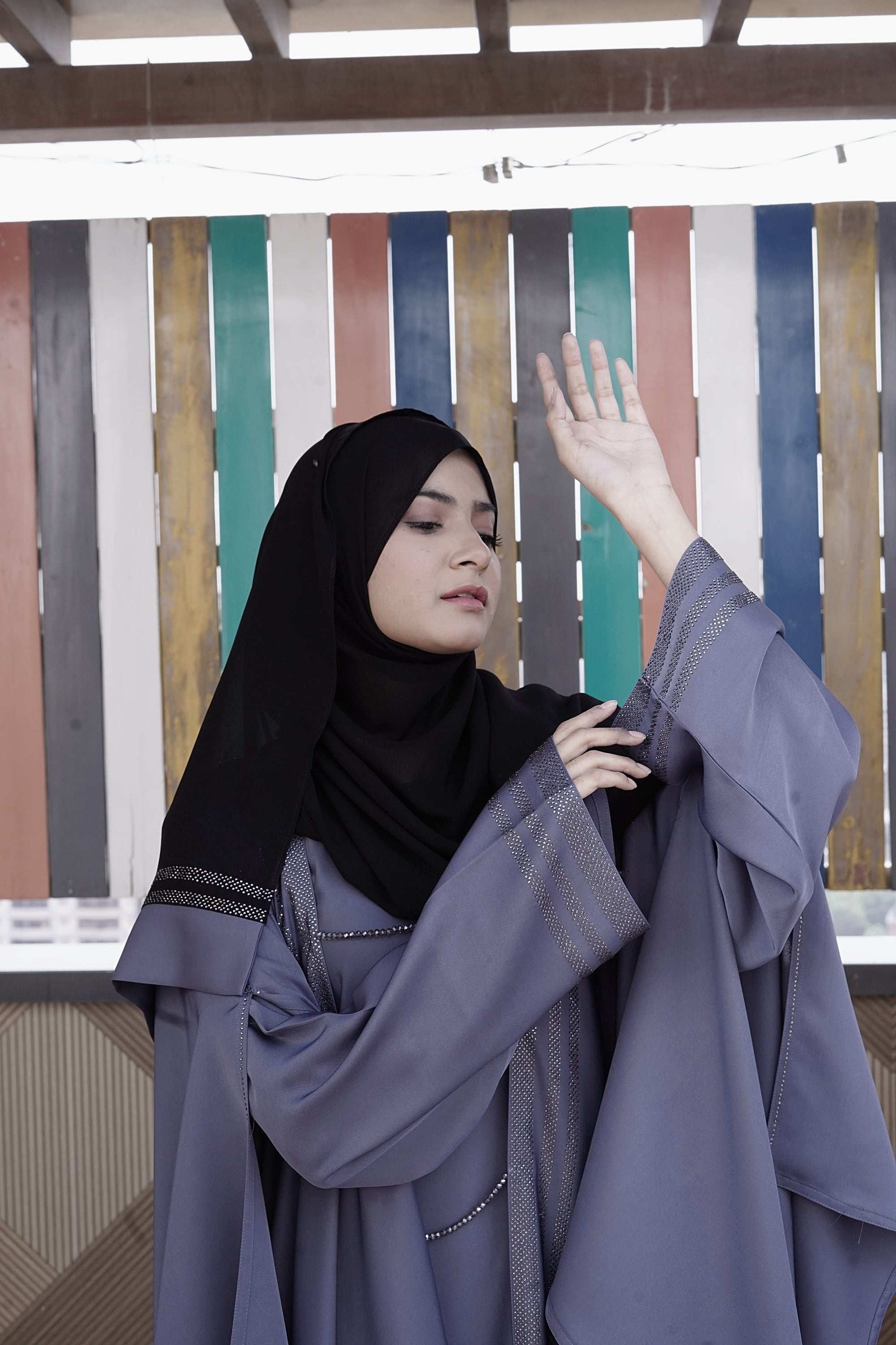 Whispering Butterfly Abaya - Dhaagey 
