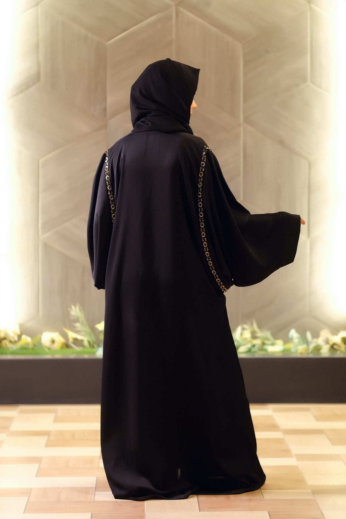 Butterfly Dream Lace Abaya - Dhaagey 