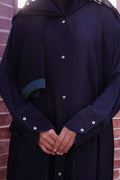 Dual Charm Green Abaya - Dhaagey 
