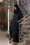 Emerald Black Abaya - Dhaagey 