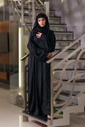 Emerald Black Abaya - Dhaagey 
