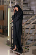 Emerald Black Abaya - Dhaagey 