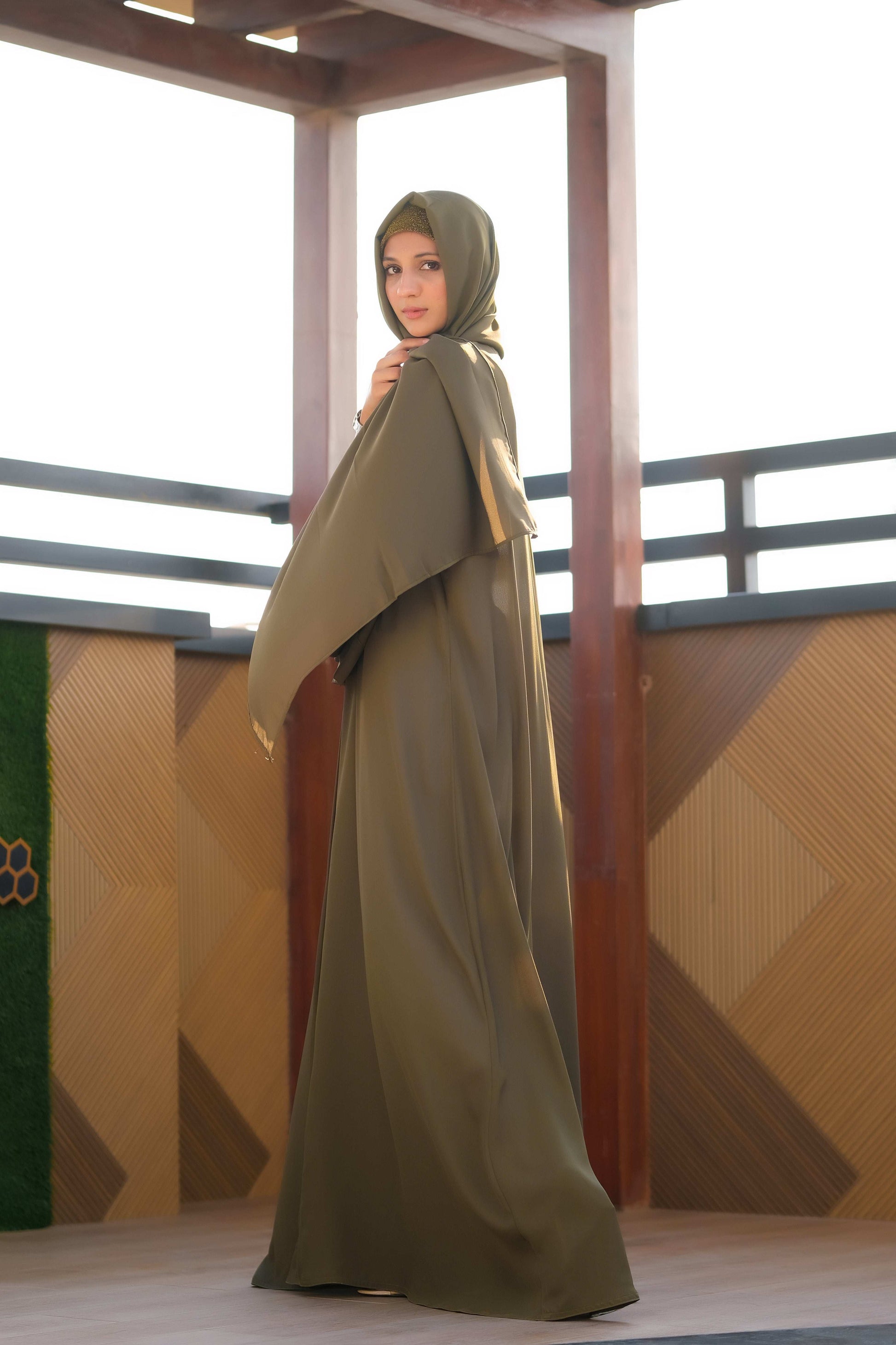 Forest Finesse Abaya - Dhaagey 