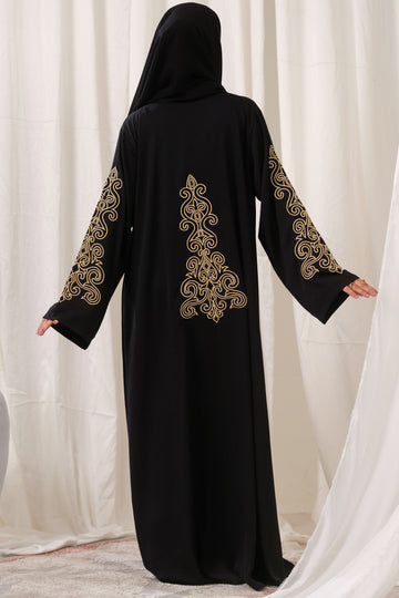 Golden Heirloom Abaya Back