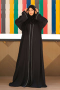 Hayat Black Abaya - Dhaagey 