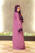 Lavender Dusk Abaya - Dhaagey 
