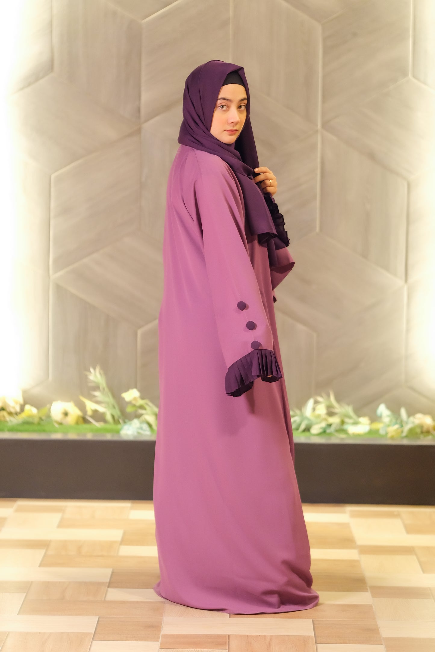 Lavender Dusk Abaya