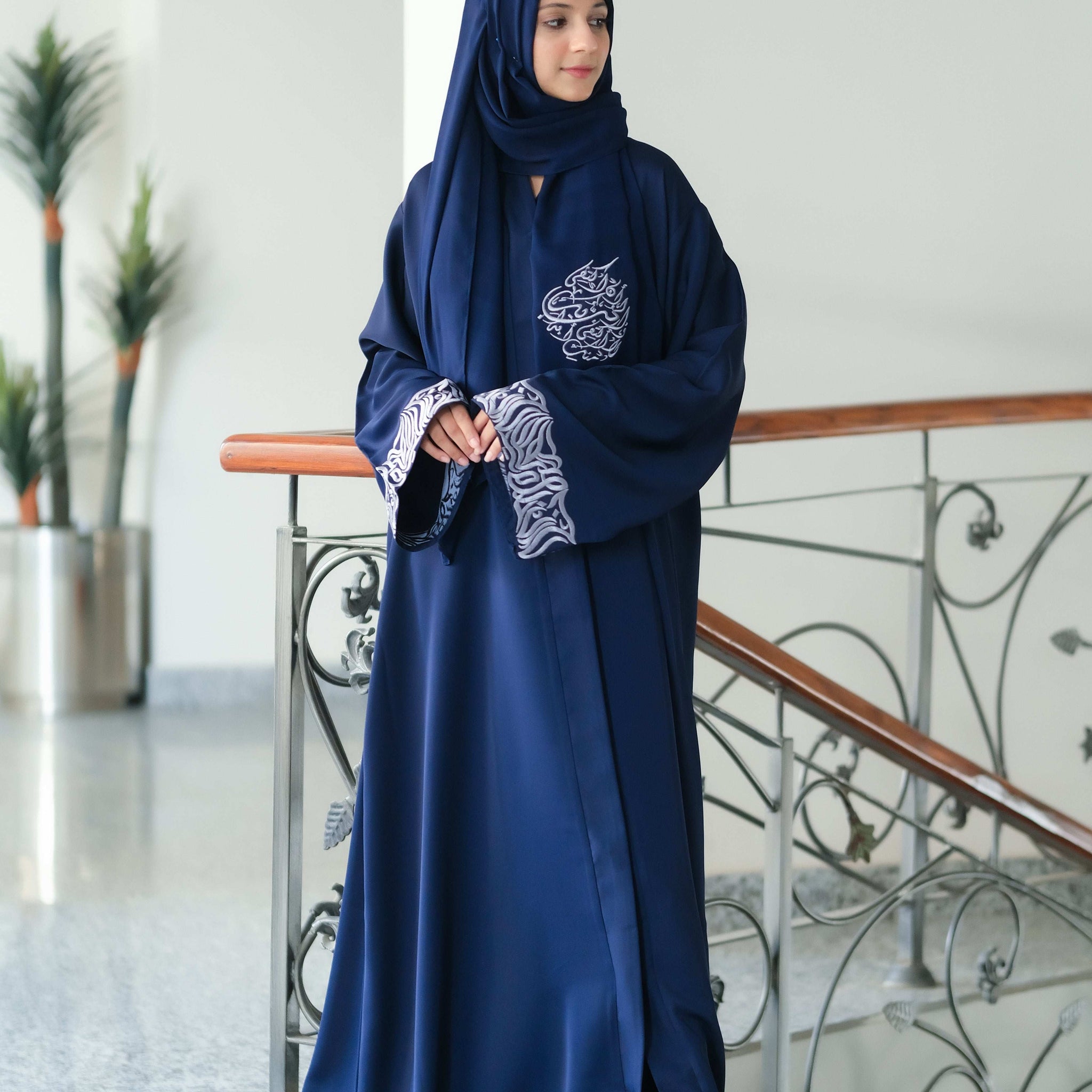 Marwah Calligraphy Abaya - Dhaagey 