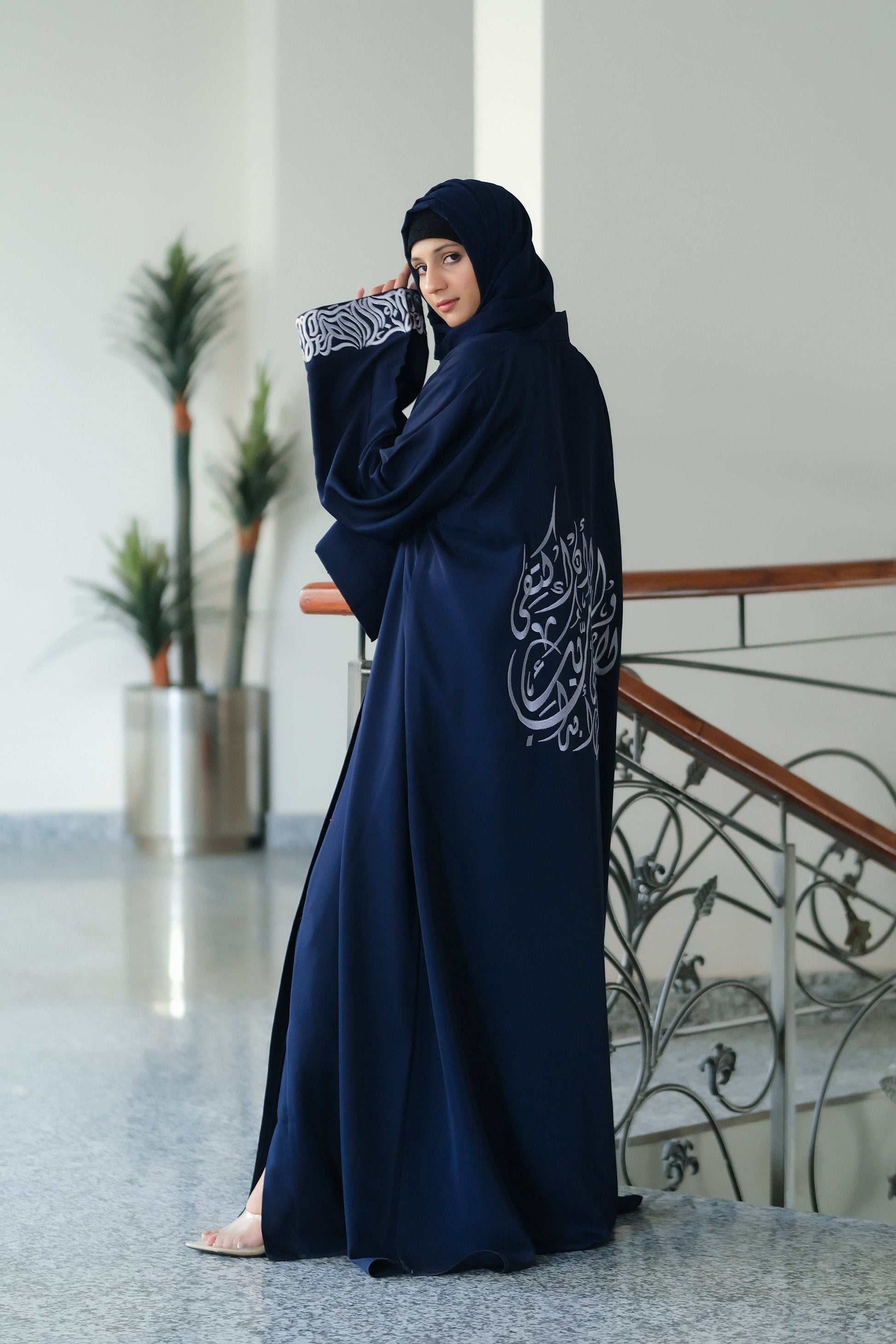 Marwah Calligraphy Abaya - Dhaagey 