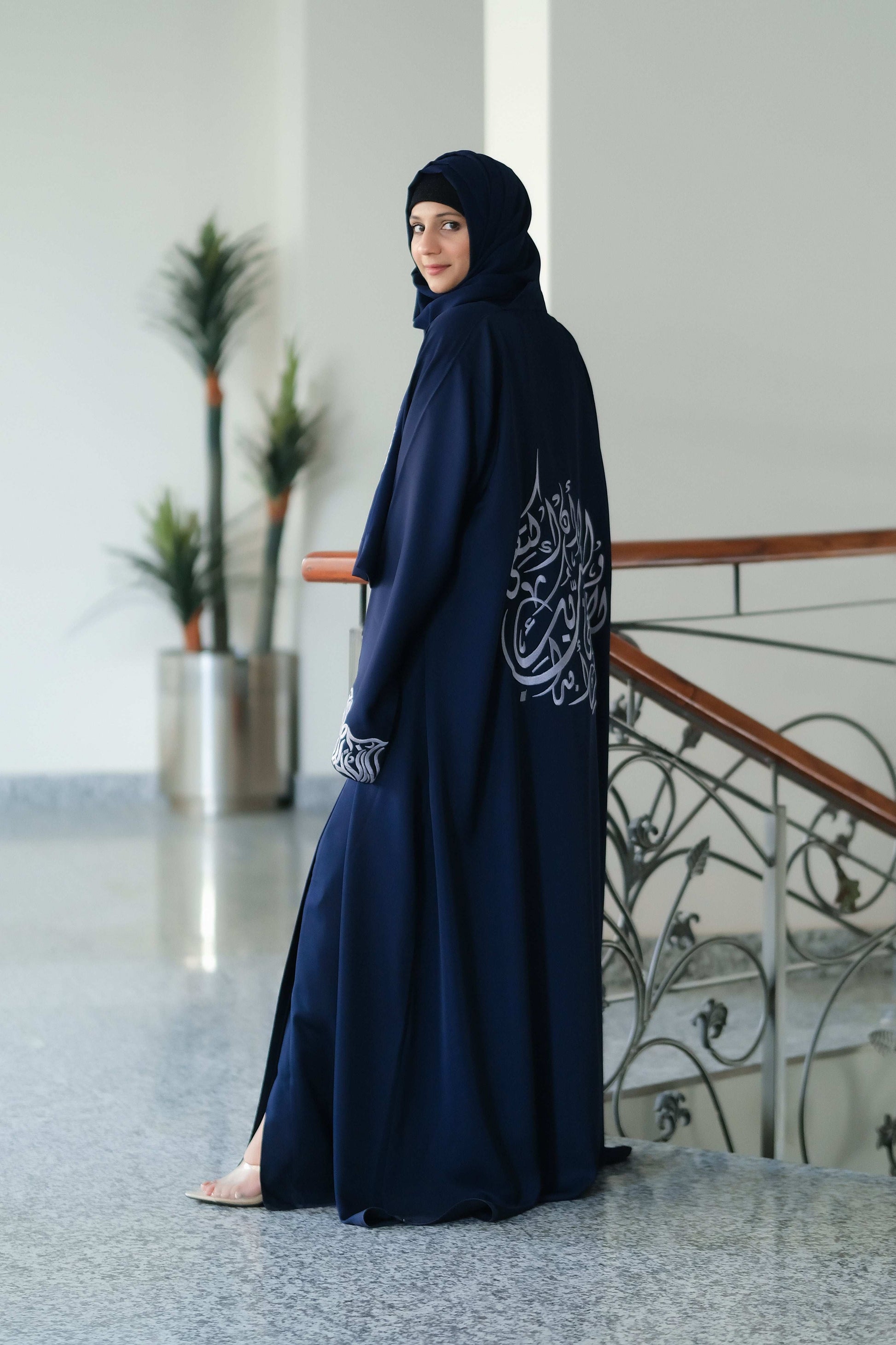Marwah Calligraphy Abaya - Dhaagey 