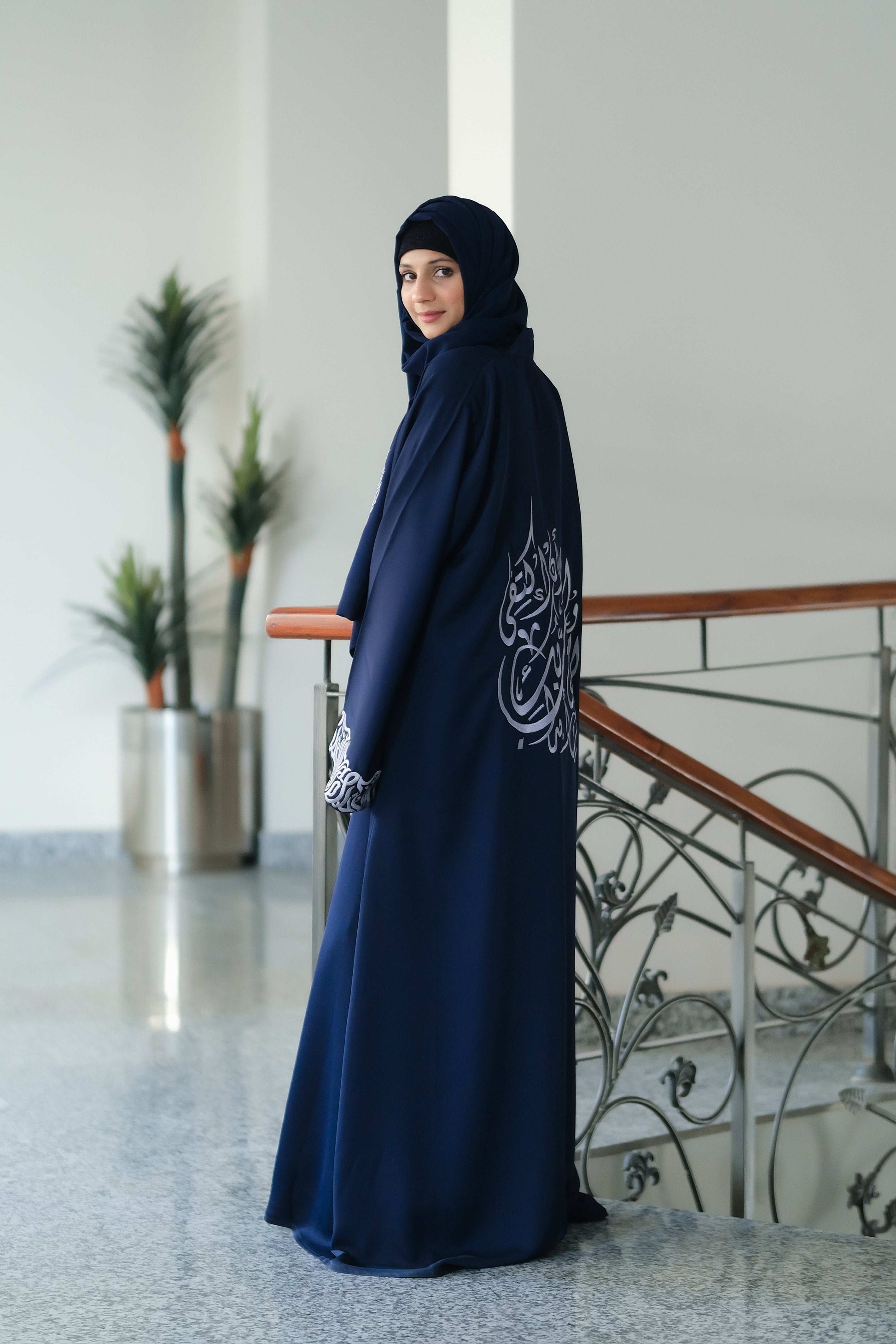 Marwah Calligraphy Abaya - Dhaagey 