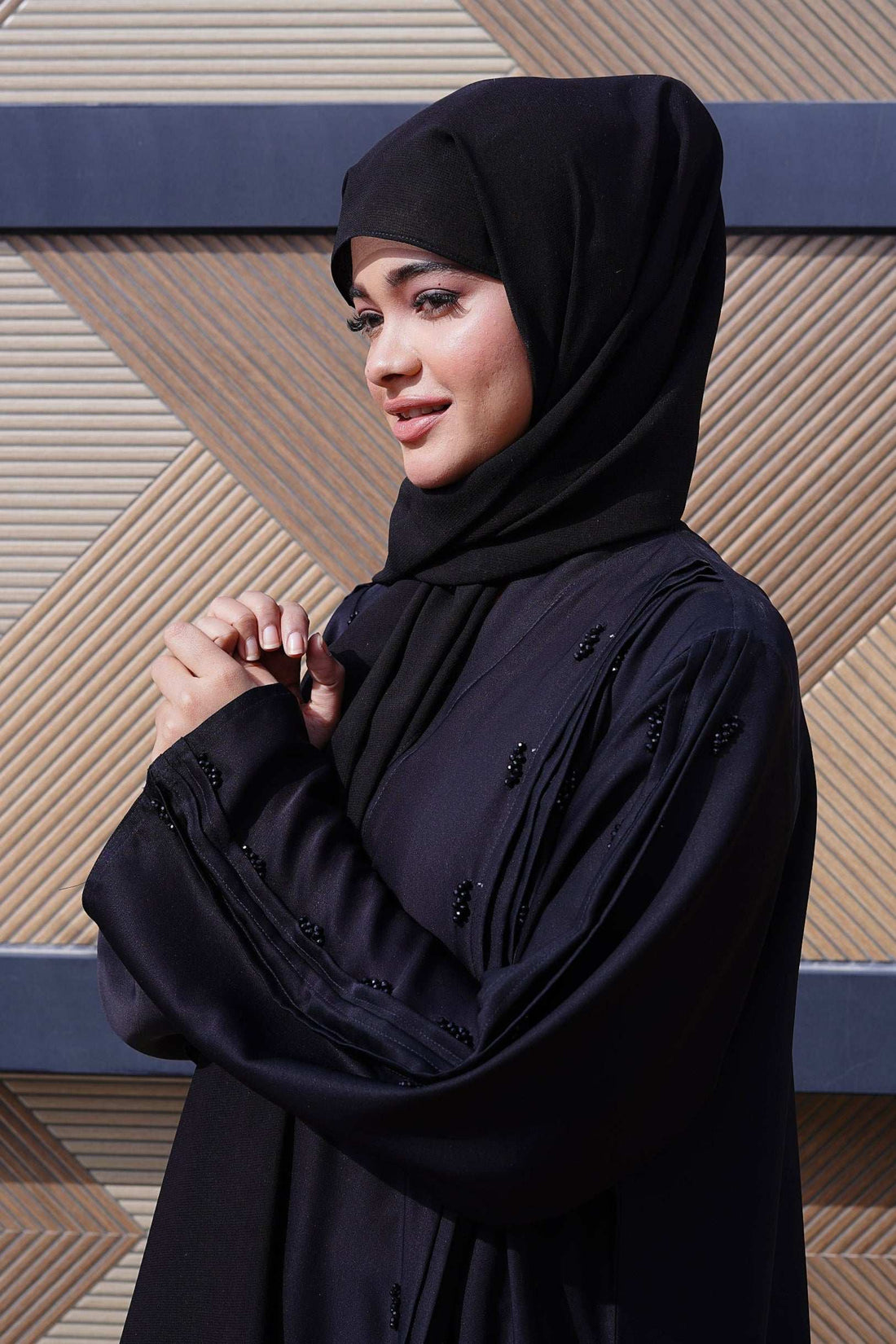 Midnight Cascade Abaya - Dhaagey 
