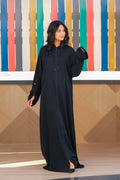 Midnight Hooded Abaya - Dhaagey 