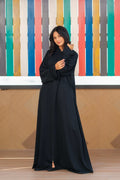 Midnight Hooded Abaya - Dhaagey 