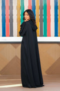 Midnight Hooded Abaya - Dhaagey 