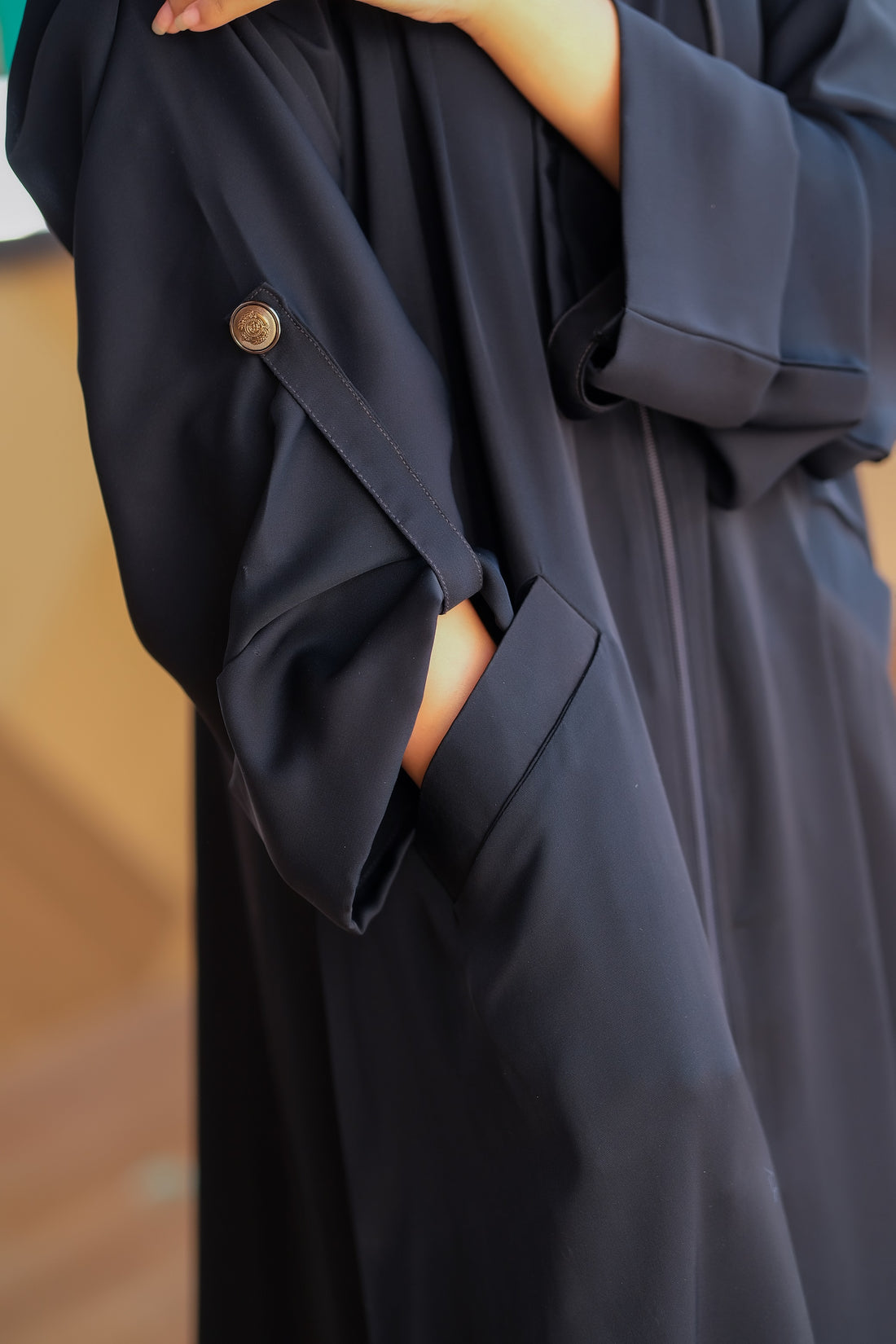 Midnight Hooded Abaya
