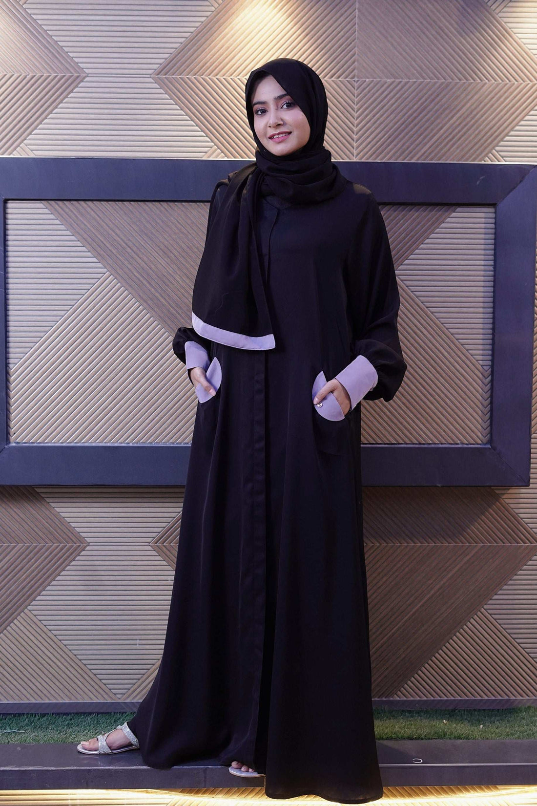 Midnight Moss Abaya - Dhaagey 