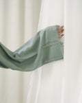Mint Pleat Abaya - Dhaagey