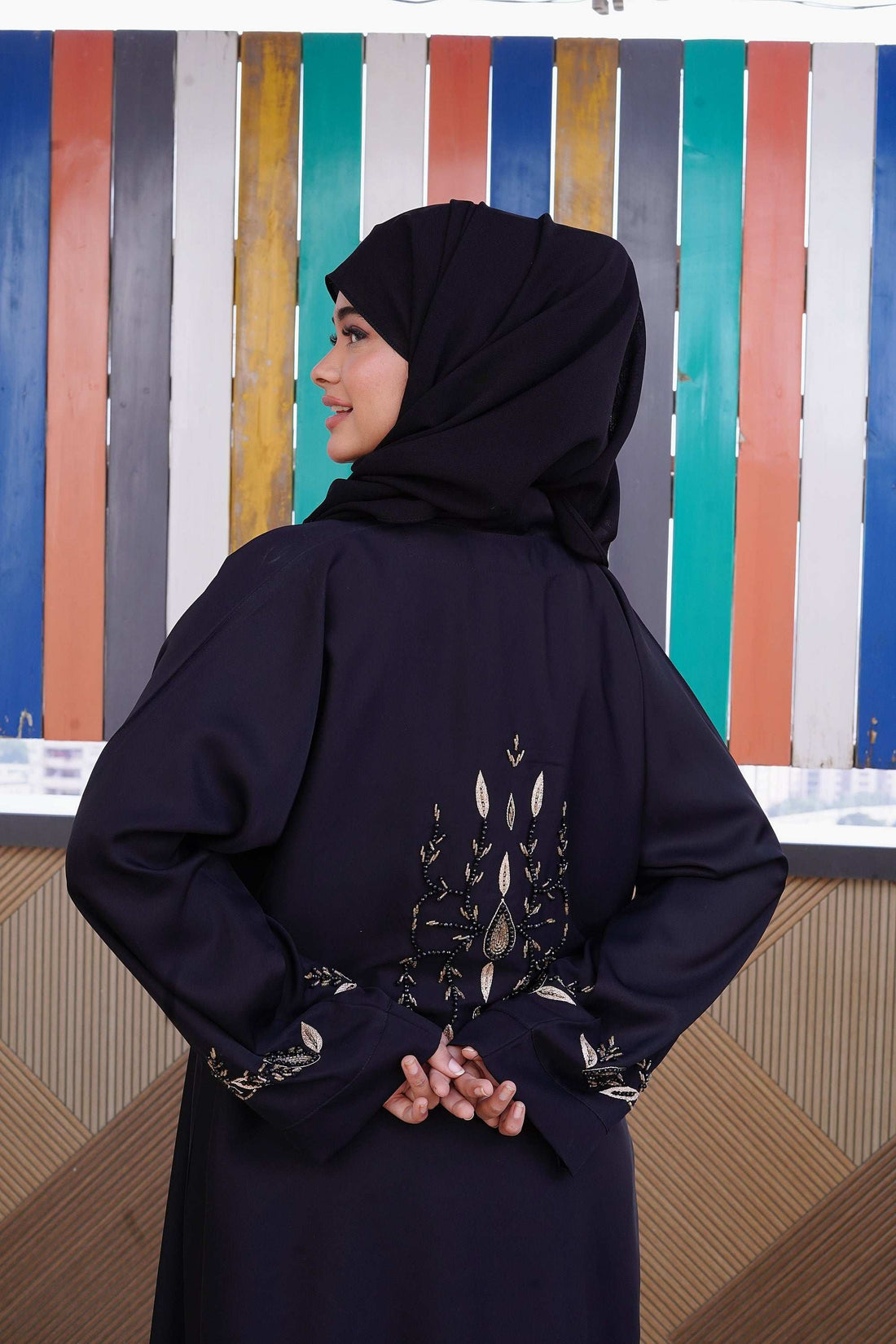 Noir Majesty Abaya - Dhaagey 
