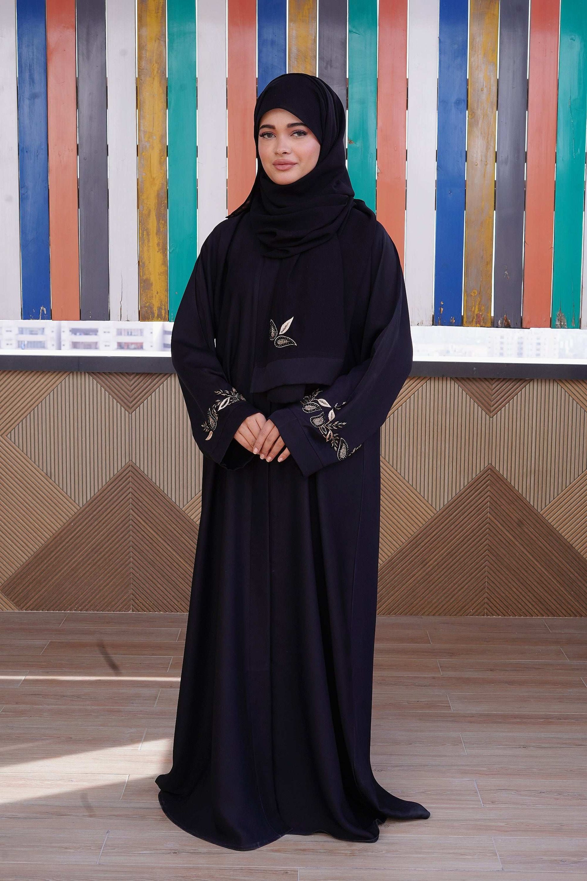 Noir Majesty Abaya - Dhaagey 