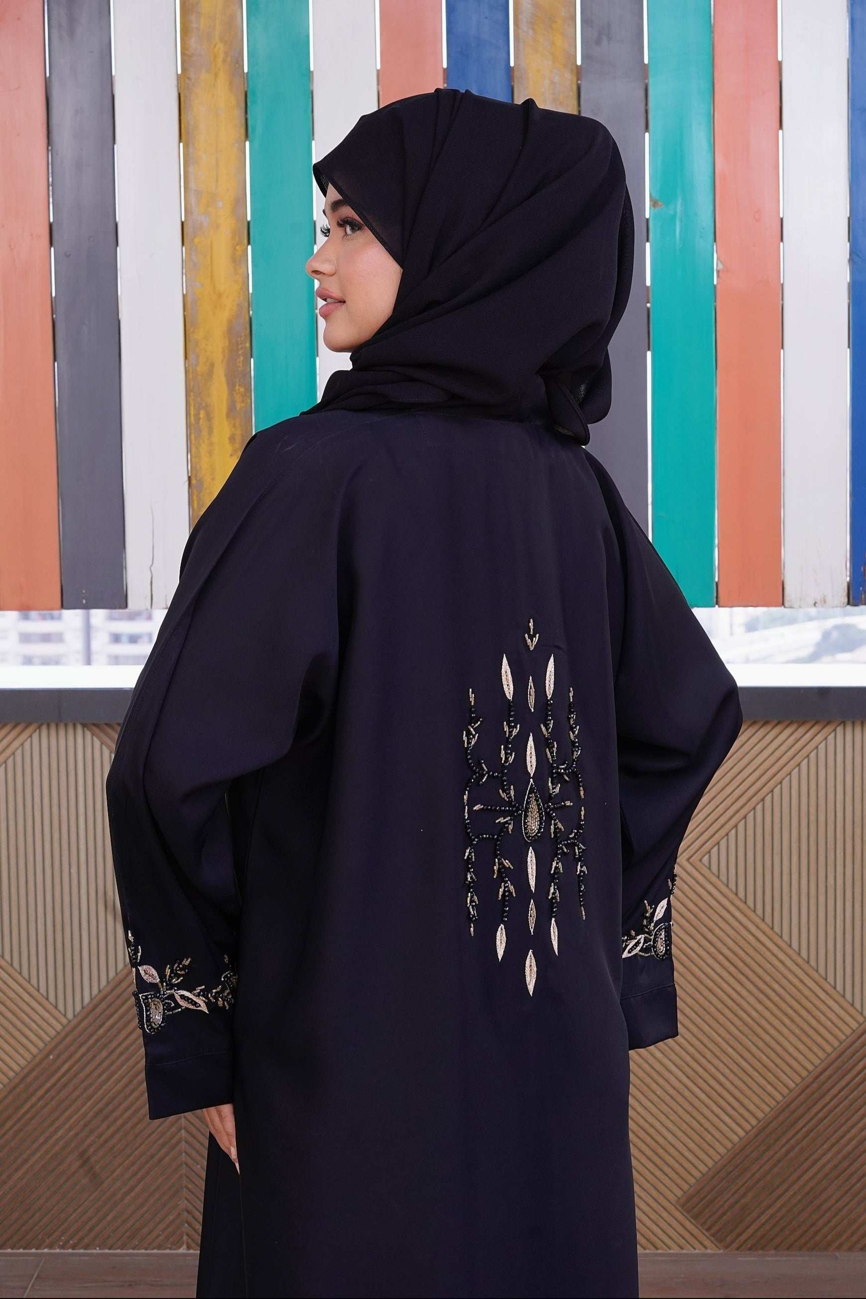 Noir Majesty Abaya - Dhaagey 