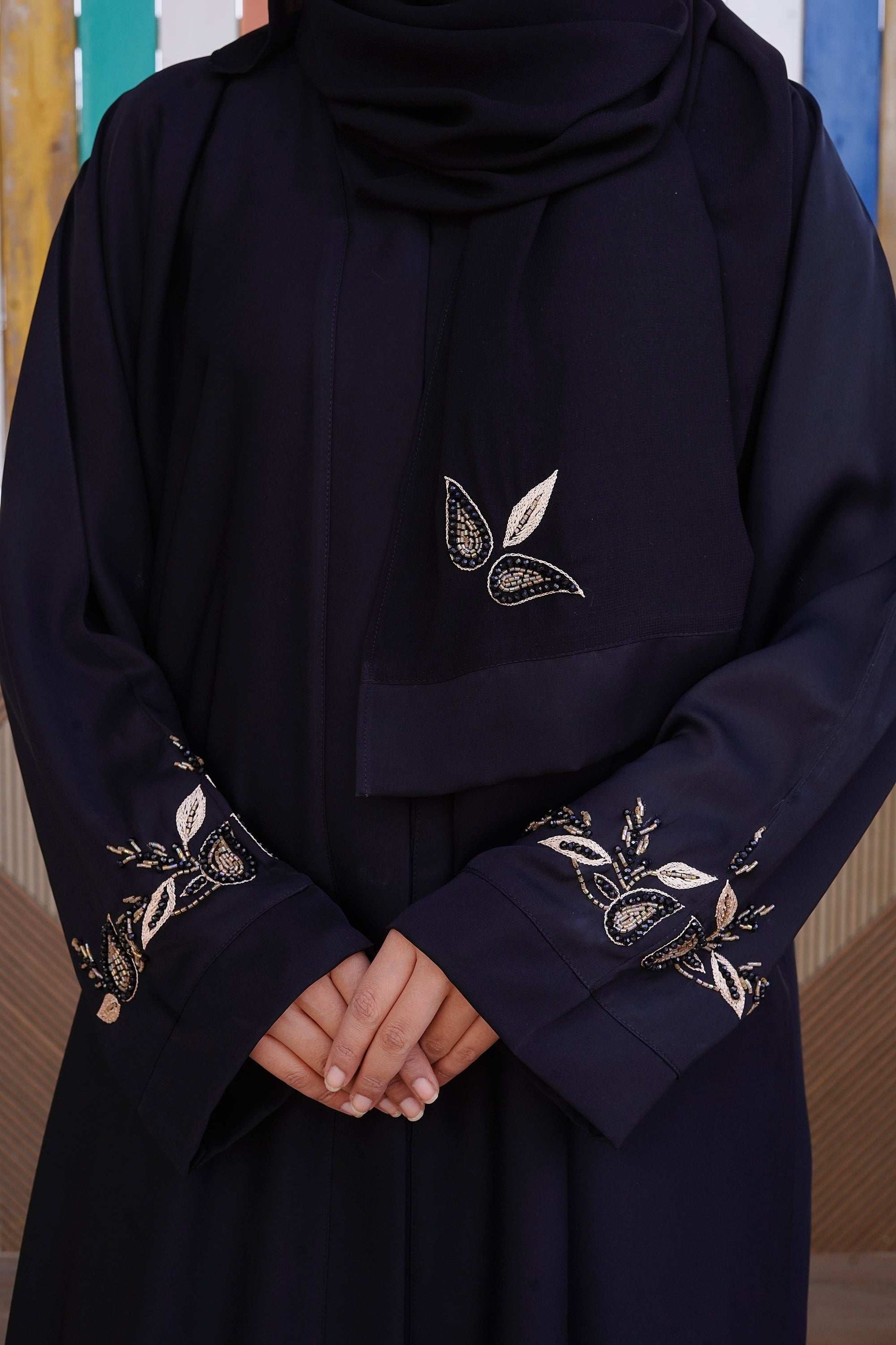 Noir Majesty Abaya - Dhaagey 
