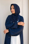 Oceanic Elegance Abaya - Dhaagey 