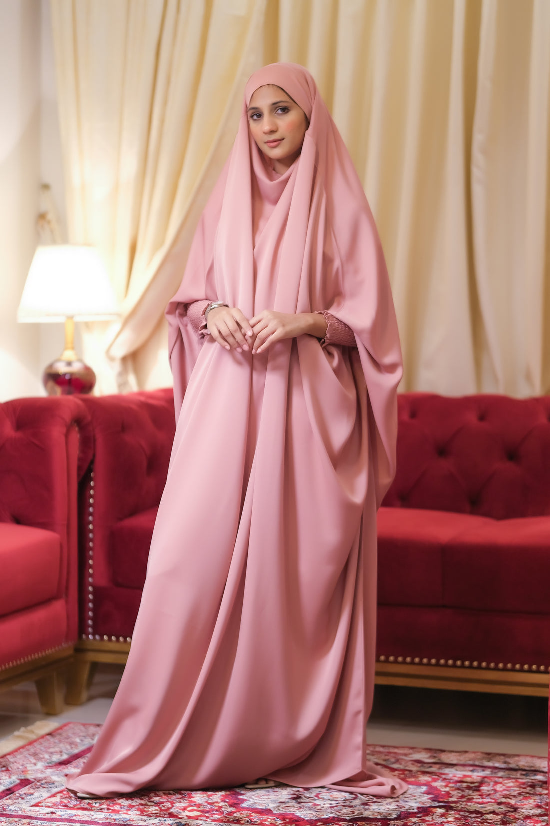 Pink French Jilbab