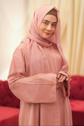 Rose Radiance Crystal Abaya - Dhaagey 