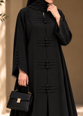 Serene Loop Black Front Details by Dhaagey