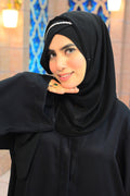 Silver Bloom Abaya - Dhaagey
