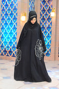 Silver Bloom Abaya - Dhaagey