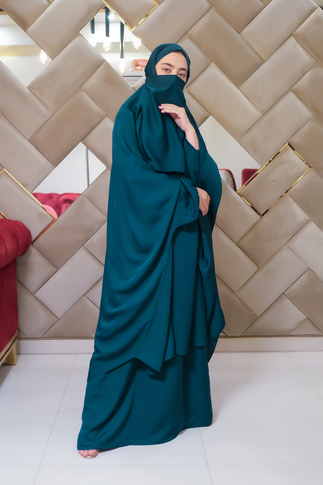 Teal Bliss Jilbab