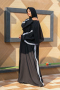 Timeless Striped Abaya - Dhaagey 