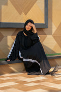 Timeless Striped Abaya - Dhaagey 