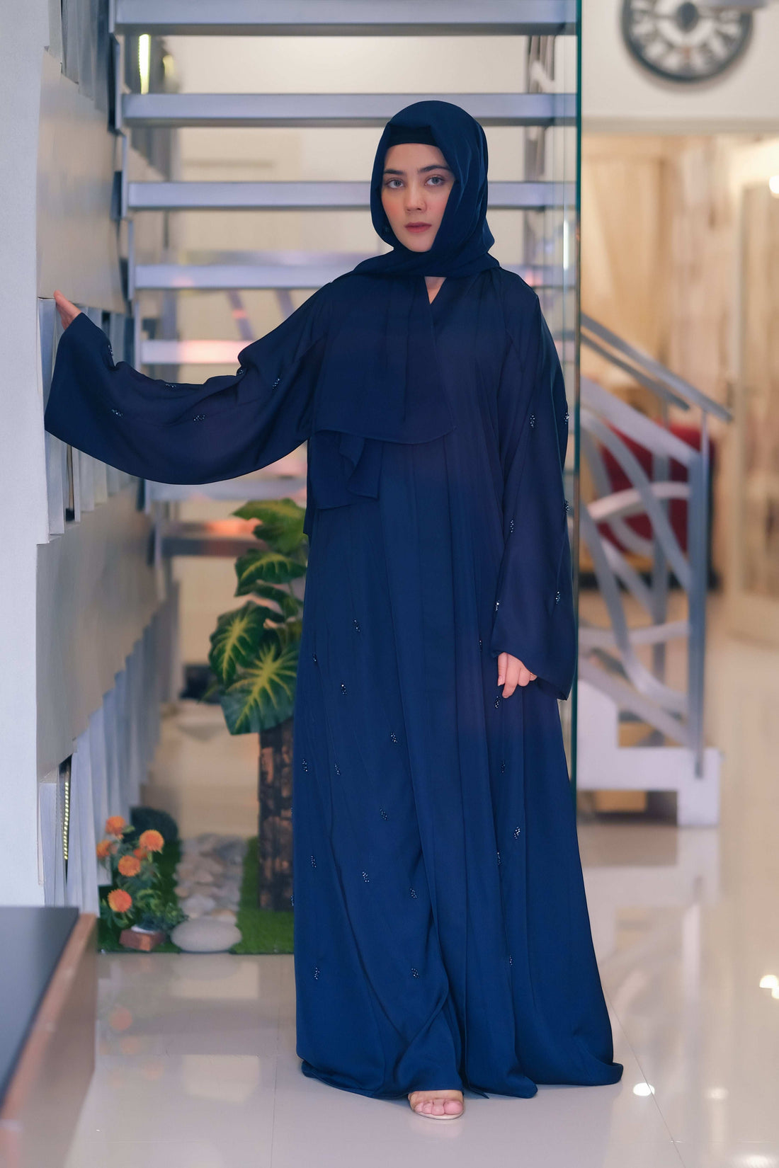 Twilight Blue Sapphire Abaya - Dhaagey 