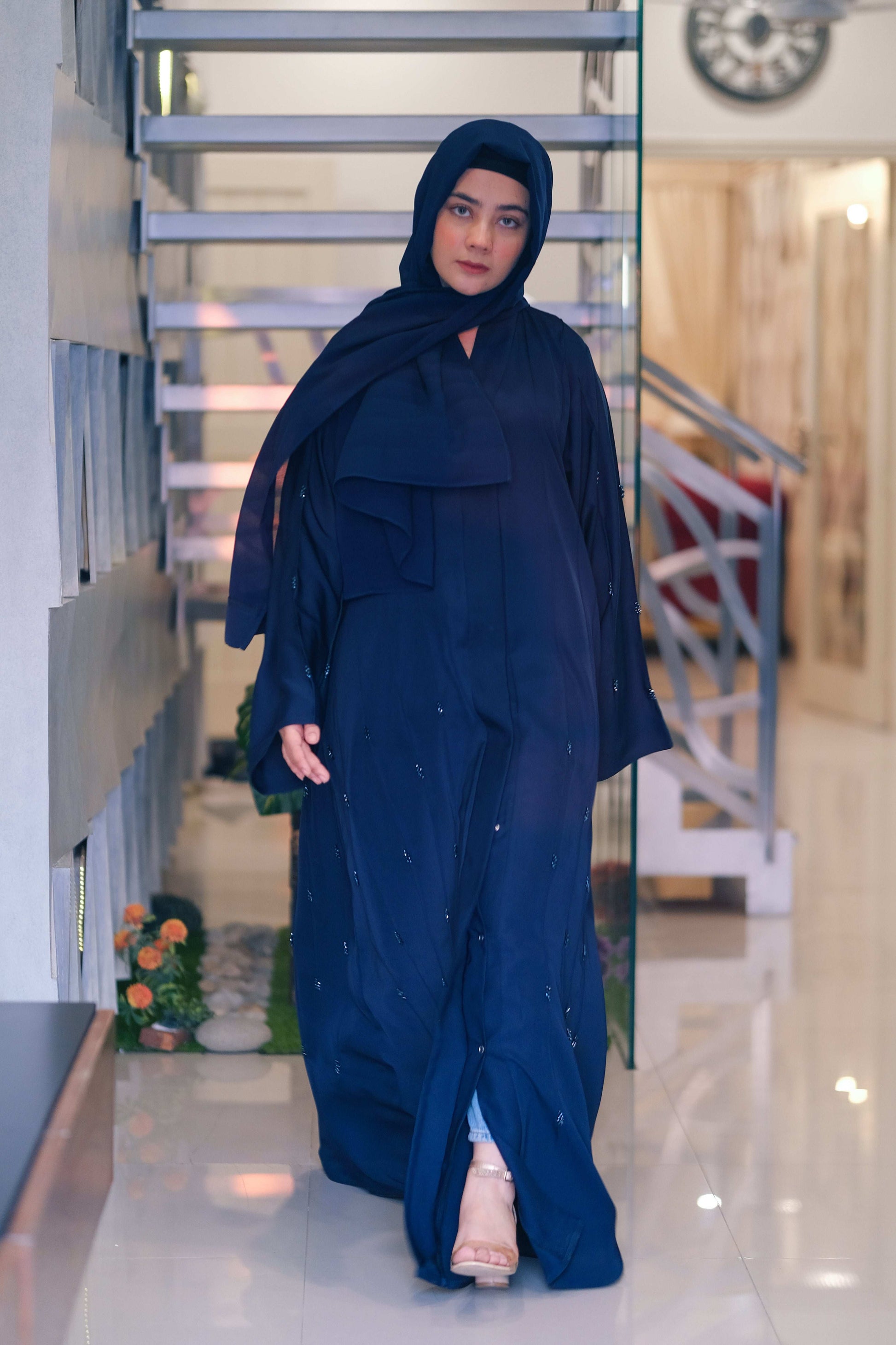 Twilight Blue Sapphire Abaya - Dhaagey 