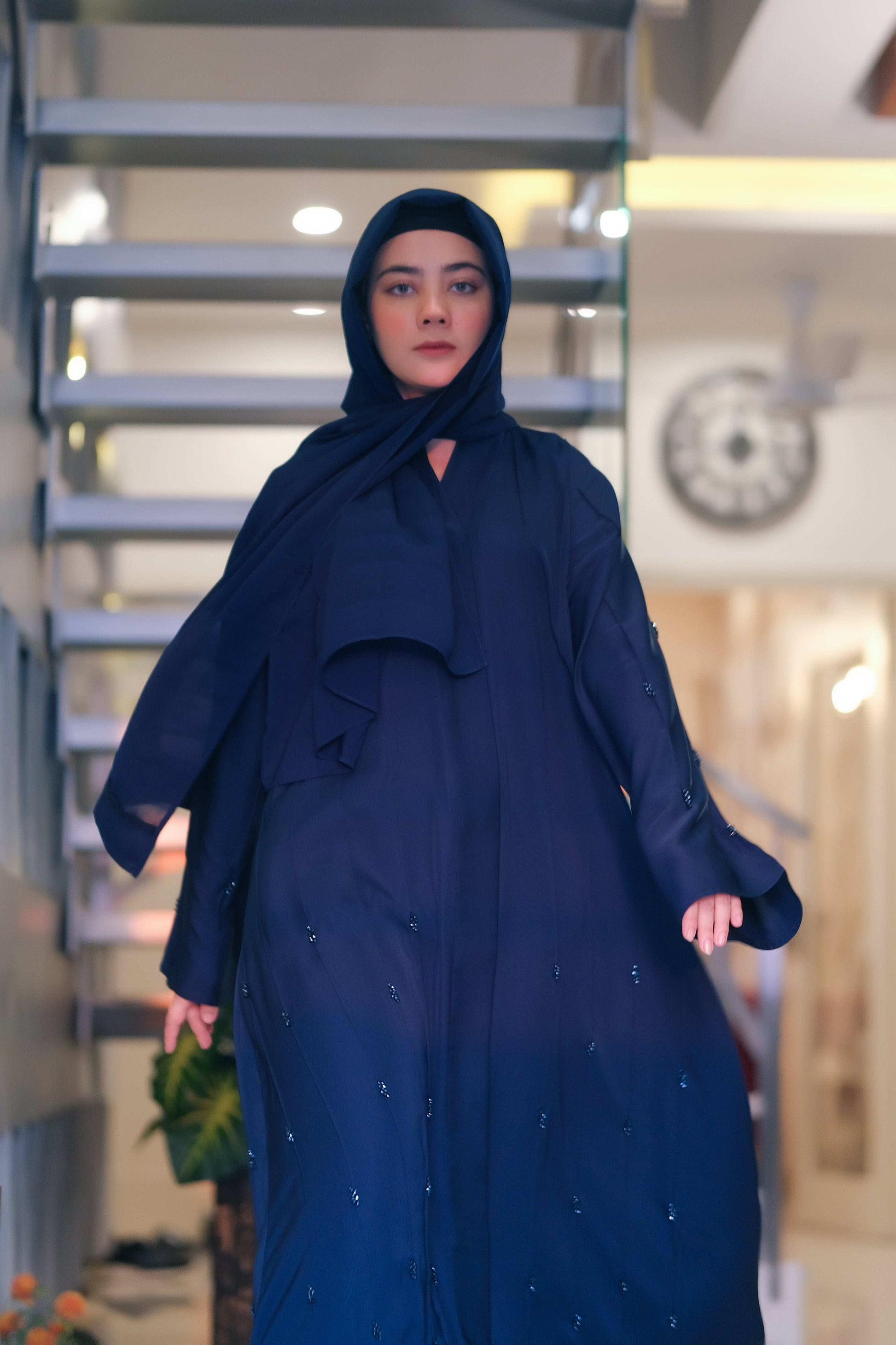 Twilight Blue Sapphire Abaya - Dhaagey 