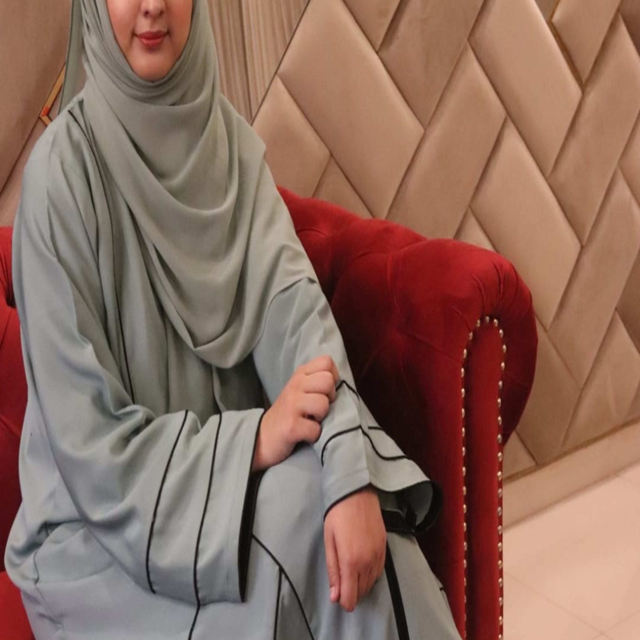 Sherry Green Abaya - Dhaagey 