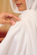 White Orchid Abaya - Dhaagey 